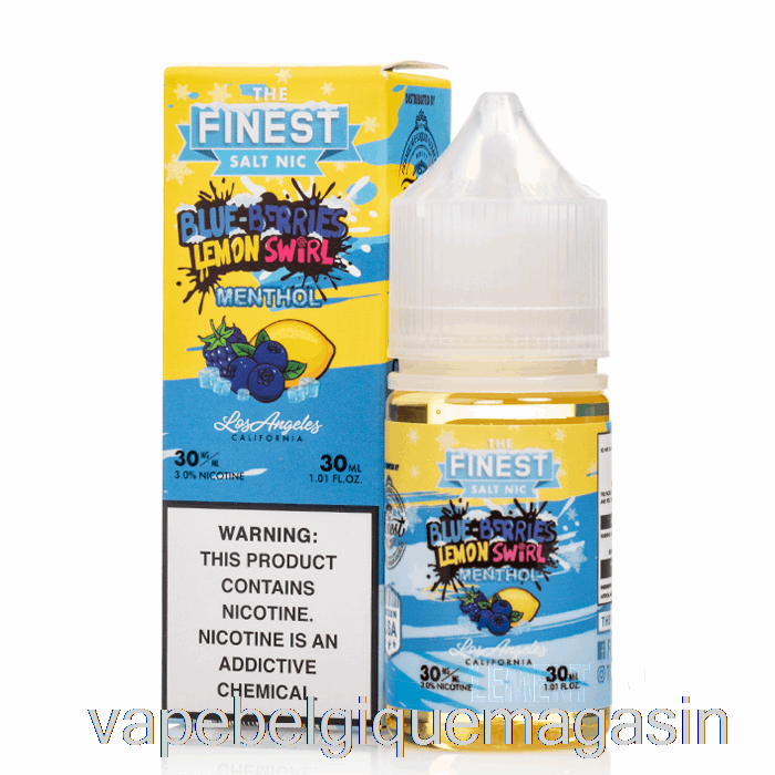 Jus De Vape Bleuets Citron Tourbillon Menthol - La Meilleure édition De Bonbons Sel Nic - 30 Ml 30 Mg